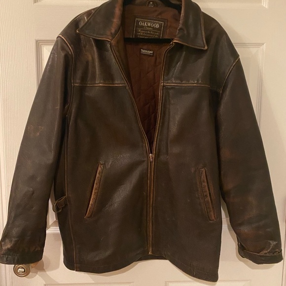 Amazing Vintage Mens Leather Jacket 